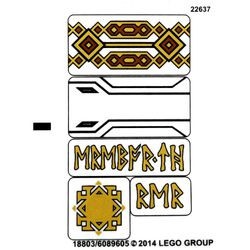 79018stk01 STICKER 79018 The Lonely Mountain NIEUW *0S0000