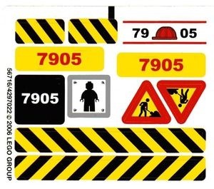 7905stk01 STICKER 7905 Tower Crane NIEUW *0S0000