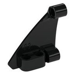 80278-11 Technic, paneel gebogen #63 5x4 LINKS zwart NIEUW *