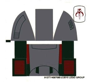 8097stk01 STICKER 8097Star Wars Slave (3e editie) NIEUW *0S0000