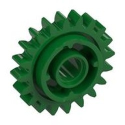 81346-6 Technic, Tandwiel 20 tanden met clutch beide zijden groen NIEUW *0D030