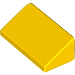 85984-3 Dakpan klein 30 graden 2x1x 2/3 (2 nop breed) geel NIEUW *1B192