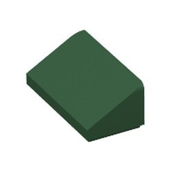 85984-80 Dakpan klein 30 graden 2x1x 2/3 (2 nop breed) groen, donker NIEUW *1B192