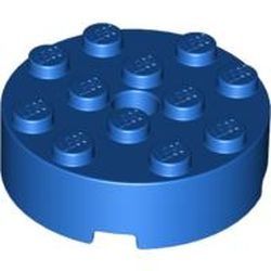 87081-7 Steen, rond 4x4 zonder gaten zijkant blauw NIEUW *5D000