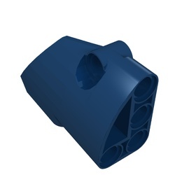 87086-63 Technic, Sierpaneel # 2 Large Short, GESLOTEN, Side B blauw, donker NIEUW *4T080
