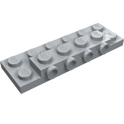 87609-86 Plaat 2x6x 2/3 4 noppen zijkant grijs, licht (blauwachtig) NIEUW *1L0000