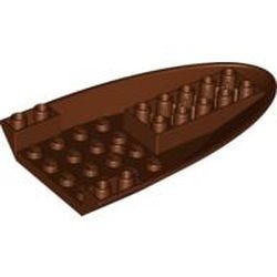 87611-88G Vliegtuig bodem 6x10 met 3 gaten bruin, roodachtig gebruikt *