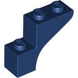 88292-63 Steen, halve boog 1x3x2 (trapsgewijs) blauw, donker NIEUW *1B376