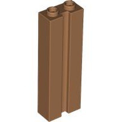 88393-150 Steen 1x2x5 MET SLEUF caramel, midden NIEUW *5K000