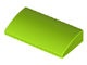 88930-34 Dakpan gebogen 2x4x2/3 geen noppen, MET bodemtubes lime NIEUW *1B104
