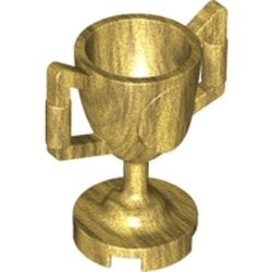 89801-115 Trofee, beker met 2 oren, mat groot goud, parel NIEUW *0B0000