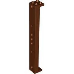 91176-88 Pilaar 2x2x13 met 5 pins gat bruin, roodachtig NIEUW *