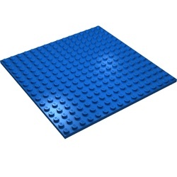 91405-7G Platte plaat 16x16 blauw gebruikt *5K0000