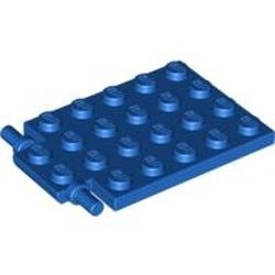 92099-7 Platte plaat 4x5 met scharnier (lang) Valluik voor trapgat blauw NIEUW *3R0000