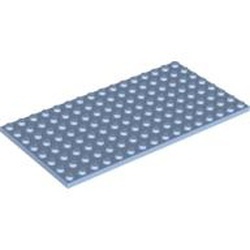 92438-105 Platte plaat 8x16 blauw, lichthelder NIEUW *5K0000