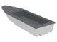 92710c01-1G Drijvende boot 28x8 (pakketzending) wit gebruikt *