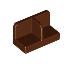 93095-88 Dubbel hoekpaneel 1x1x2 bruin, roodachtig NIEUW *1B019