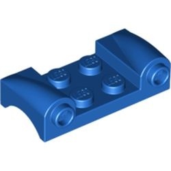 93590-7 Plaat 2x4 met spatbord MET RONDE KOPLAMPEN blauw NIEUW *5A020
