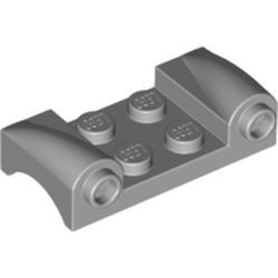 93590-86 Plaat 2x4 met spatbord MET RONDE KOPLAMPEN grijs, licht (blauwachtig) NIEUW *5A020