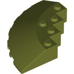 95188-155G Steen, 6x6 hoek met 33 graden afloop groen, olijf gebruikt *5K000