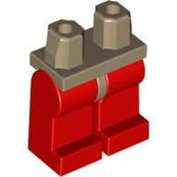 970c05-69 Benen rood, heupen donkercreme crème,donker NIEUW *2B000
