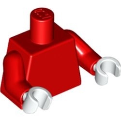 973c031-5 Rood torso, rode armen, witte handen rood NIEUW *0B0000