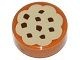 98138pb014-150 Tegel 1x1 ROND met koekje caramel, midden NIEUW *0L0000