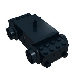 bb0012v-11G Motor 12 volt type 1 met TWEE contactgaten zwart gebruikt *5D0000