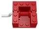 bb67-5G Hijsmechaniek 4X4X2 met drum (vierkant) rood gebruikt *0D000 - Img 2