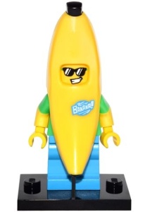col16-15 Man in bananenpak en standaard NIEUW *0M0000