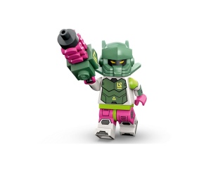 col24-2 Robotstrijder met blaster en standaard NIEUW *0M0000