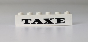 crssprt02pb02-1G Steen 1x6 ZONDER bodemtubes TAXE wit gebruikt *5V05-01