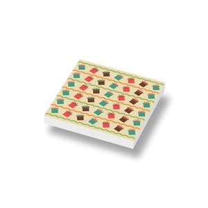 CUS1109 Tegel 2x2 Inpakpapier cadeautjes wit NIEUW *0A003