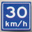 CUSE8192 Tegel MET CLIP Adviessnelheid 30 km/u *0A000
