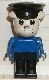 fab2bG Bulldog 2- Blauw lichaam, zwarte broek, wit hoofd, zwarte politiepet gebruikt *2R0000 - Img 2