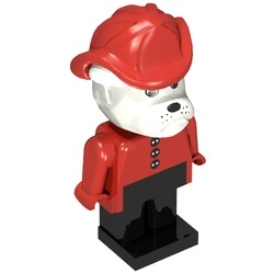 fab2iG Bulldog 9, brandweerhelm en top met knopen gebruikt *2R000