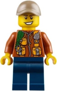 hol109 City Jungle Explorer- Donkeroranje jas met zakken, dinkerblauwe broek NIEUW *0M0000