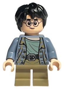hp316 HP Harry Potter, zandblauwe jas, lachend NIEUW *0M0000