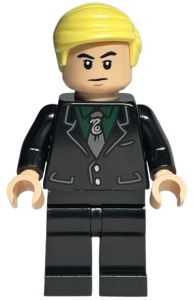hp385 HP Draco Malfoy, zwart pak, Slytherin das NIEUW *0M0000