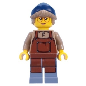 idea208 Barista- vrouw met bruin schort NIEUW *0M0000