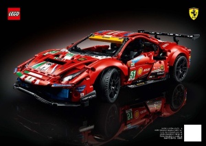 INS42125 42125 BOUWBESCHRIJVING- Ferrari 488 GTE AF CORSE #51 NIEUW *