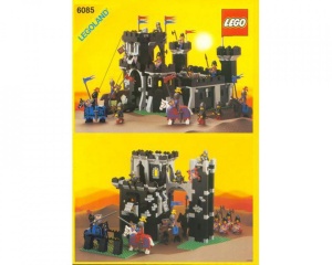 INS6085-G 6085 BOUWBESCHRIJVING- Zwarte Monarch's Castle gebruikt *LOC RBL