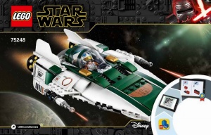 INS75248-G 75248 BOUWBESCHRIJVING- Resistance A-Wing Starfighter gebruikt *