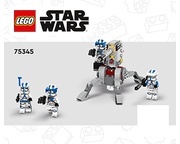 INS75345 75306 BOUWBESCHRIJVING- Star Wars- 501st clone trooper battle pack NIEUW *