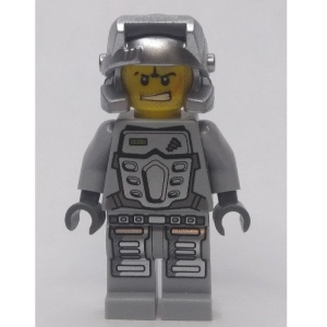 pm024G Power Miners - Rex, grijze outfit gebruikt *0M0000