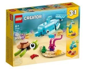 Set 31128-G Set 31128 Dolphin and Turtle, met doos (99% compleet) gebruikt * - Img 2