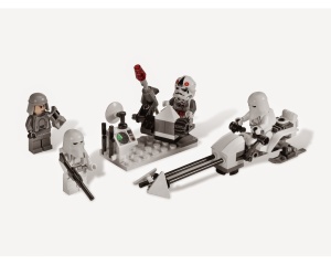 Set 8084-G Snowtrooper Battle Pack, zonder doos gebruikt *
