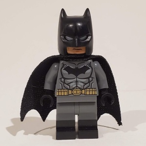 sh0204 Batman- Donkerblauwgrijs opak, goudenriem NIEUW *0M0000