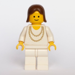 trn006G Gouden ketting - witte benen, bruin haar vrouw gebruikt *0M0000