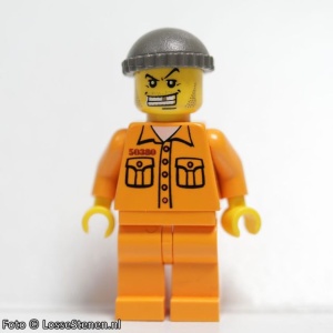 wc007G hoogway Patrol Jail-Breaker, Medium gele Orange Shirt met 2 Pocket and 50380 Number on the chest, Medium gele Orange benen gebruikt *0M0000